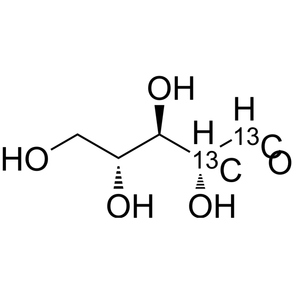D-Ribose-1,2-<sup>13</sup>C<sub>2</sub> Chemical Structure