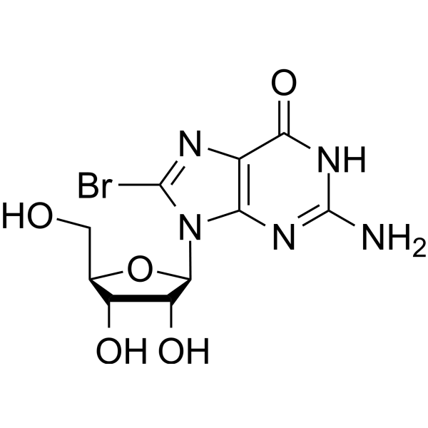 8-Bromoguanosine Chemical Structure