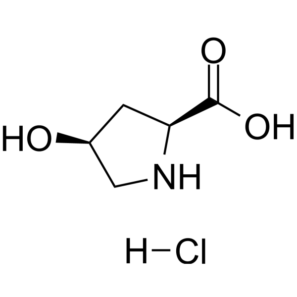cis-4-Hydroxy-L-proline hydrochloride Chemical Structure