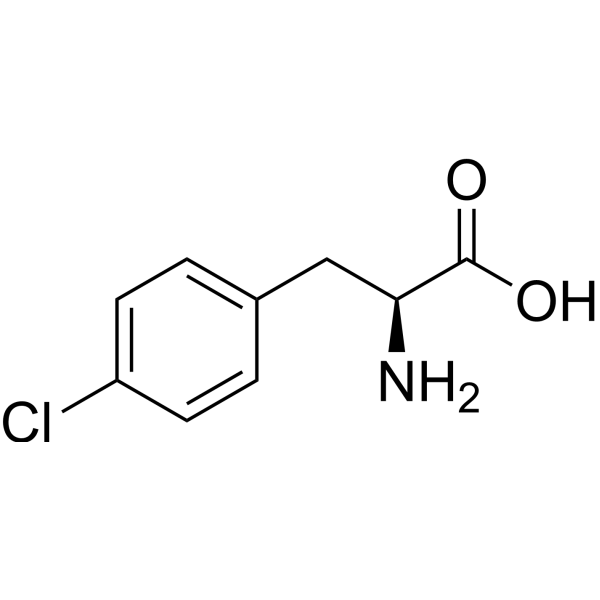 4-Chloro-L-phenylalanine Chemical Structure