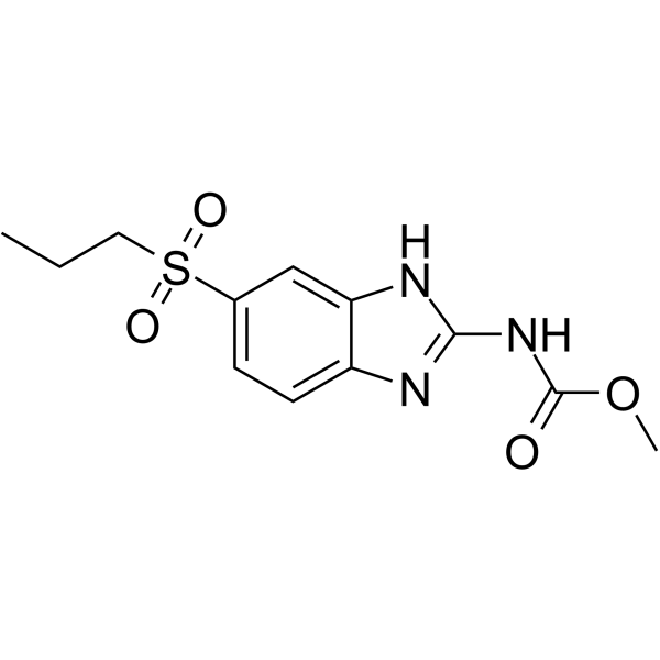 Albendazole sulfone Chemical Structure