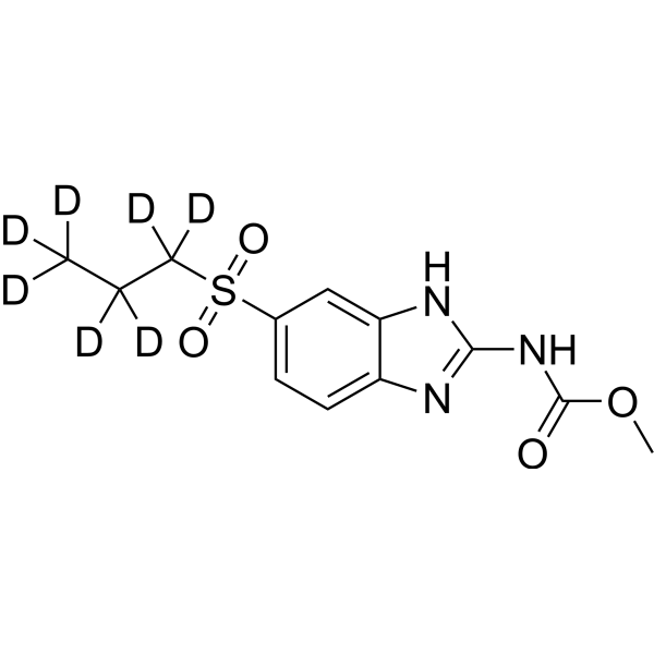 Albendazole sulfone-d<sub>7</sub> Chemical Structure