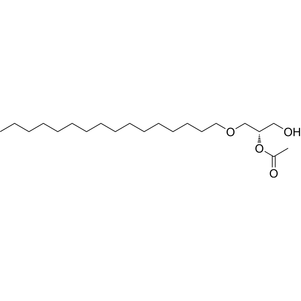 1-O-Hexadecyl-2-O-acetyl-sn-glycerol Chemical Structure