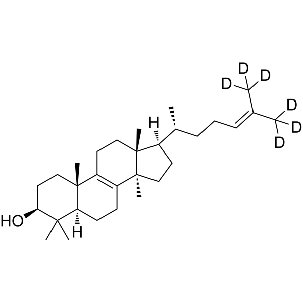 Lanosterol-d<sub>6</sub> Chemical Structure