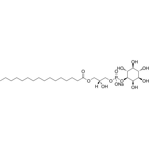 L-α-lysophosphatidylinositol (Soy) (sodium) Chemical Structure