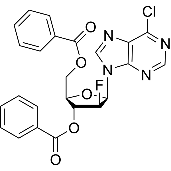 6-Chloro-9-(3,5-di-O-benzoyl-2-deoxy-2-fluoro-beta-D-arabinofuranosyl)-9H-purine Chemical Structure