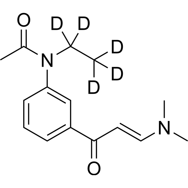 <em>N</em>-[<em>3</em>-[<em>3</em>-(Dimethylamino)-1-oxo-2-propenyl]phenyl]-<em>N</em>-ethylacetamide-d<em>3</em>