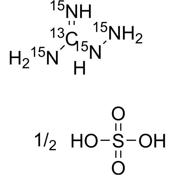 Aminoguanidine-<em>13</em><em>C</em>,15N4 sulfate (<em>1:2</em>)