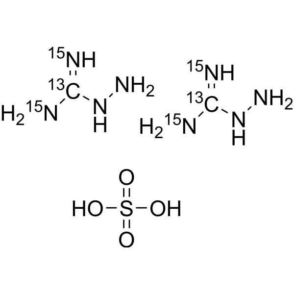 Aminoguanidine <em>sulfate</em>-<em>13</em><em>C</em>,15N2