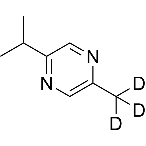 2-Isopropyl-5-methylpyrazine-d<sub>3</sub> Chemical Structure