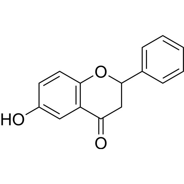 6-Hydroxyflavanone Chemical Structure