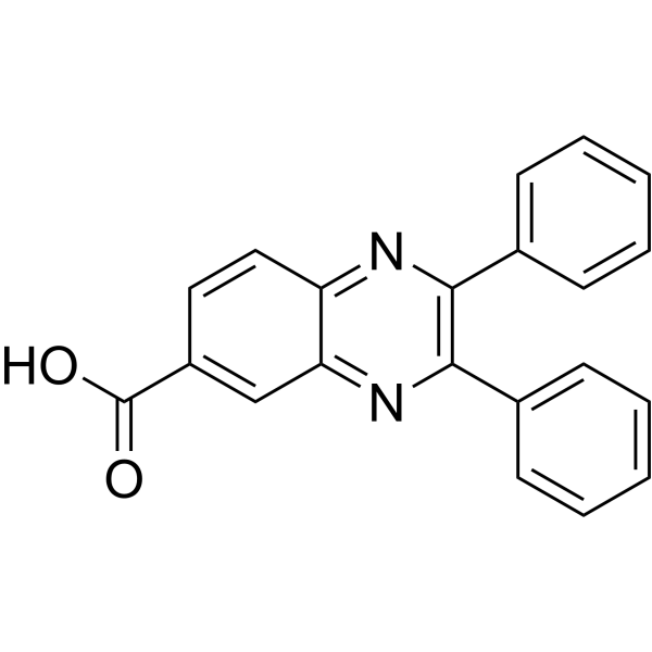 2,3-Diphenylquinoxaline-6-carboxylic acid Chemical Structure