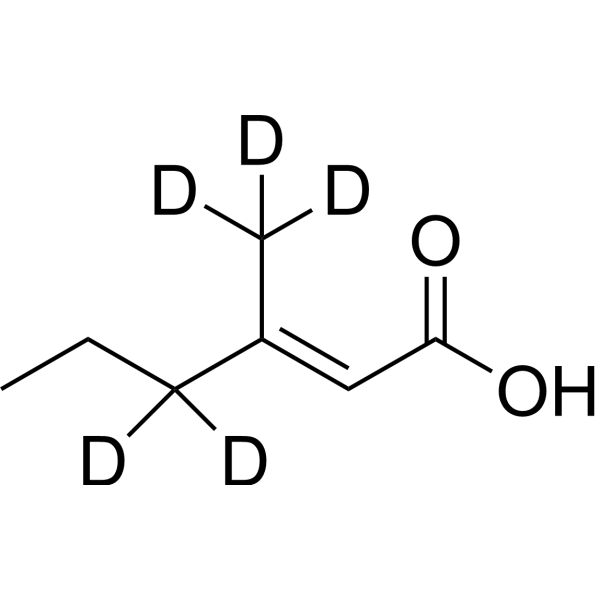 (E)-3-Methyl-<em>2</em>-hexenoic acid-d<em>5</em>