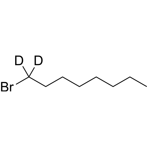 1-Bromooctane-1,1-d<sub>2</sub> Chemical Structure