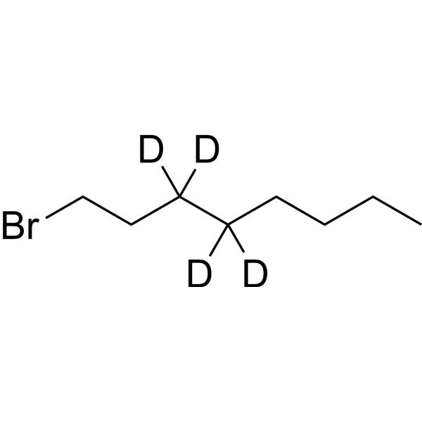 1-Bromooctane-d<sub>4</sub> Chemical Structure