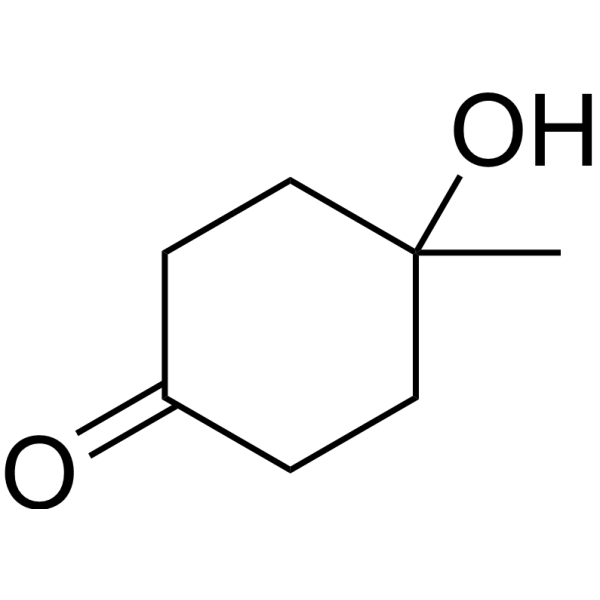 4-Hydroxy-4-methylcyclohexanone Chemical Structure