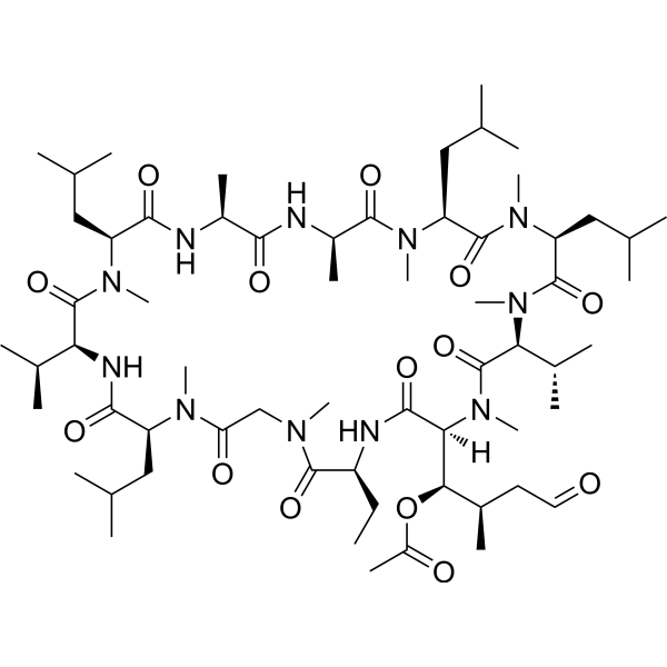 Acetyl-cyclosporin A aldehyde Chemical Structure
