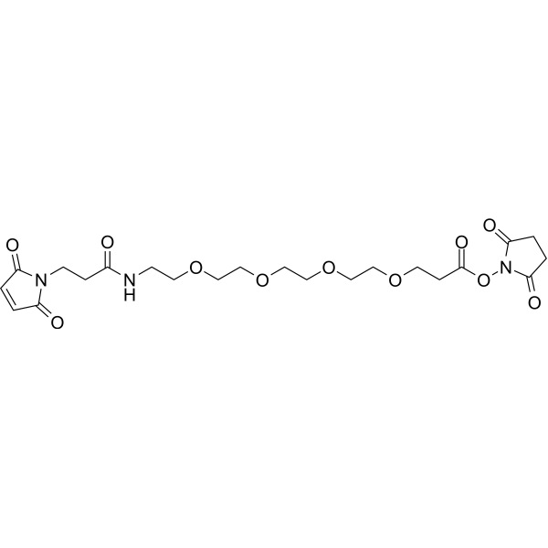 Mal-amido-PEG4-NHS ester Chemical Structure
