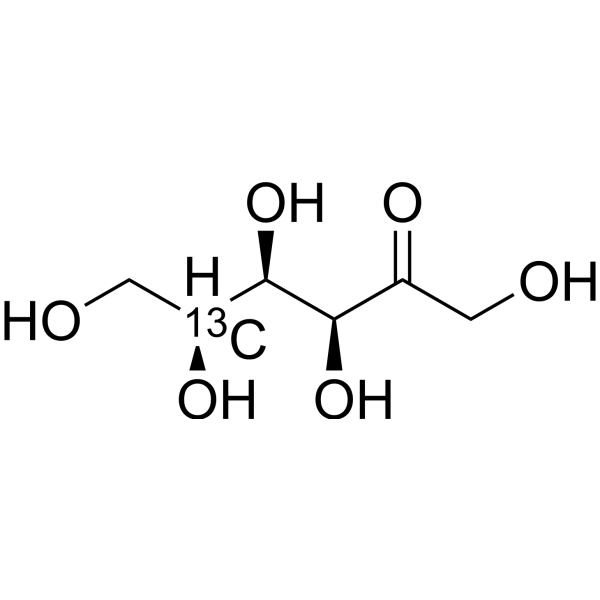 (3<em>S</em>,4R,5<em>S</em>)-1,3,4,5,6-Pentahydroxyhexan-2-one-13C-1