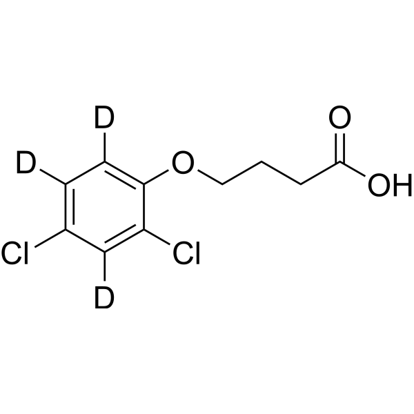 4-(2,4-Dichlorophenoxy)butanoic acid-d<sub>3</sub> Chemical Structure