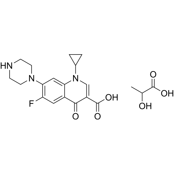 Ciprofloxacin lactate Chemical Structure