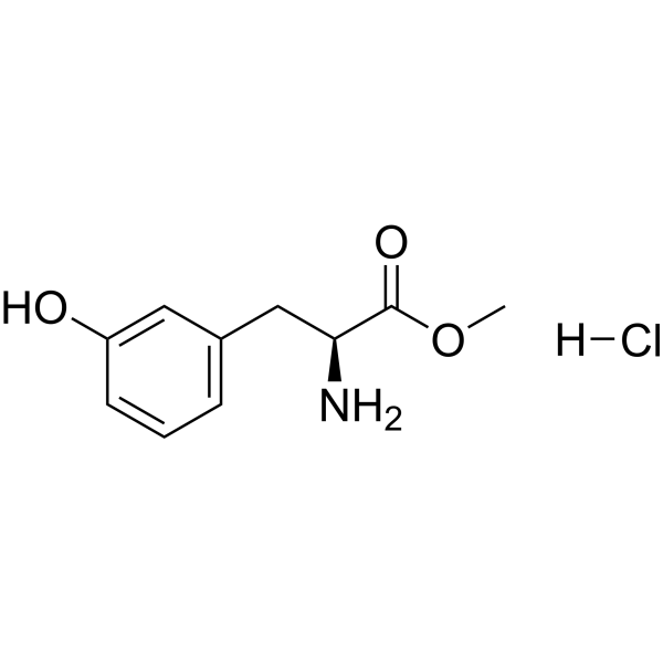 (S)-Methyl 2-amino-3-(3-hydroxyphenyl)propanoate hydrochloride Chemical Structure