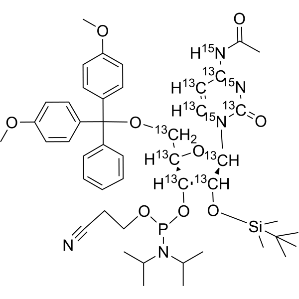 Ac-rC Phosphoramidite-<em>13</em><em>C</em>9,<em>15</em><em>N</em>3