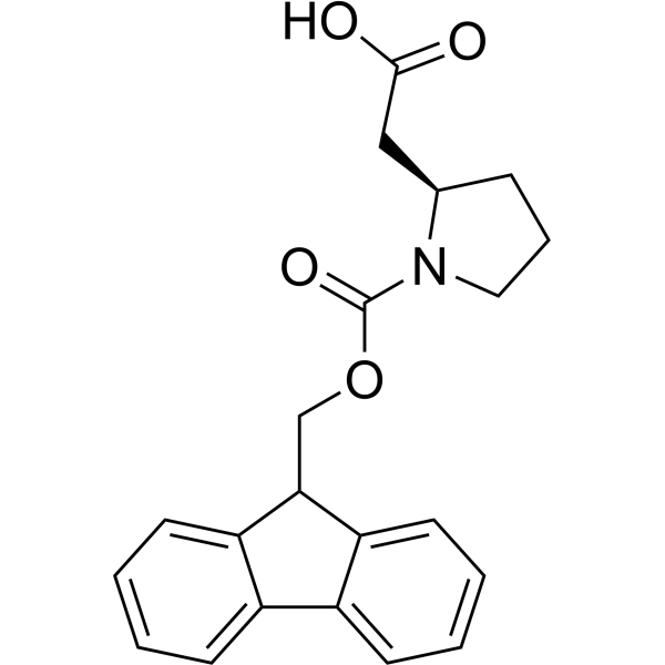 (<em>R</em>)-2-(1-(((9<em>H</em>-Fluoren-9-yl)methoxy)carbonyl)pyrrolidin-2-yl)acetic acid