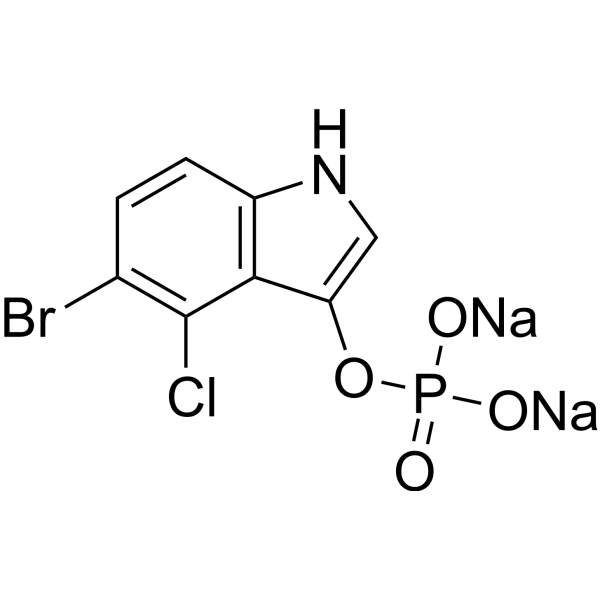 5-Bromo-4-chloro-1H-indol-3-yl phosphate sodium Chemical Structure