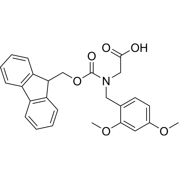 N-(((9H-Fluoren-9-yl)methoxy)carbonyl)-N-(2,4-dimethoxybenzyl)glycine Chemical Structure