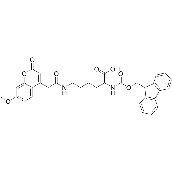 <em>N</em>2-(((9H-Fluoren-9-yl)methoxy)carbonyl)-<em>N</em>6-(2-(7-methoxy-2-oxo-2H-chromen-4-yl)acetyl)-<em>L</em>-lysine