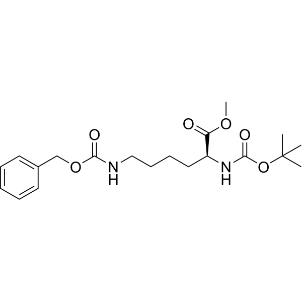 Methyl <em>N</em>6-((benzyloxy)carbonyl)-<em>N</em><em>2</em>-(tert-butoxycarbonyl)-L-lysinate