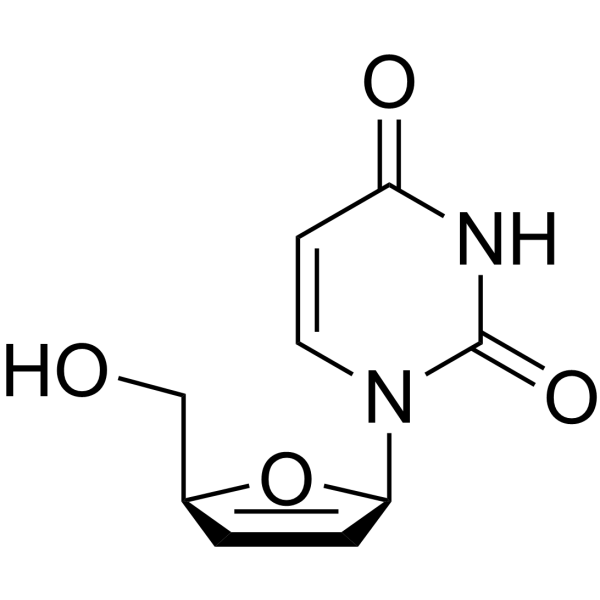 2',3'-Didehydro-2',3'-dideoxyuridine Chemical Structure