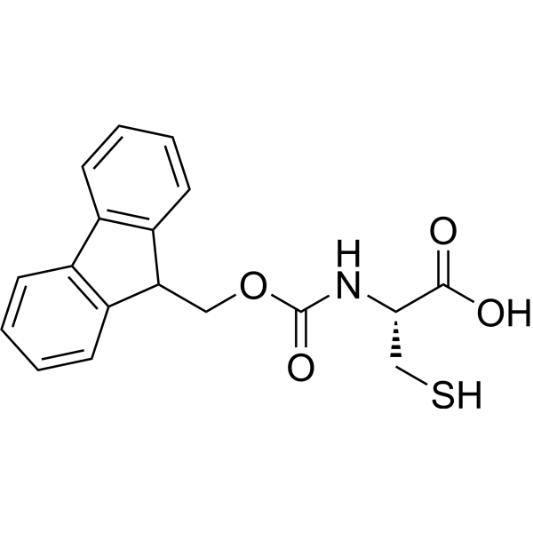(((9H-Fluoren-9-yl)methoxy)carbonyl)-L-cysteine Chemical Structure
