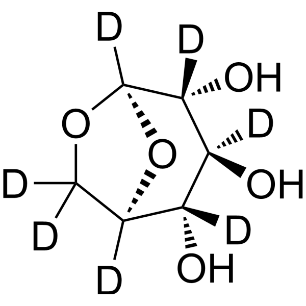Levoglucosan-d<sub>7</sub> Chemical Structure
