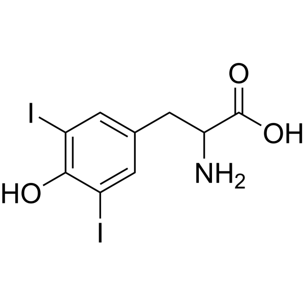2-Amino-3-(4-hydroxy-3,5-diiodophenyl)propanoic acid Chemical Structure