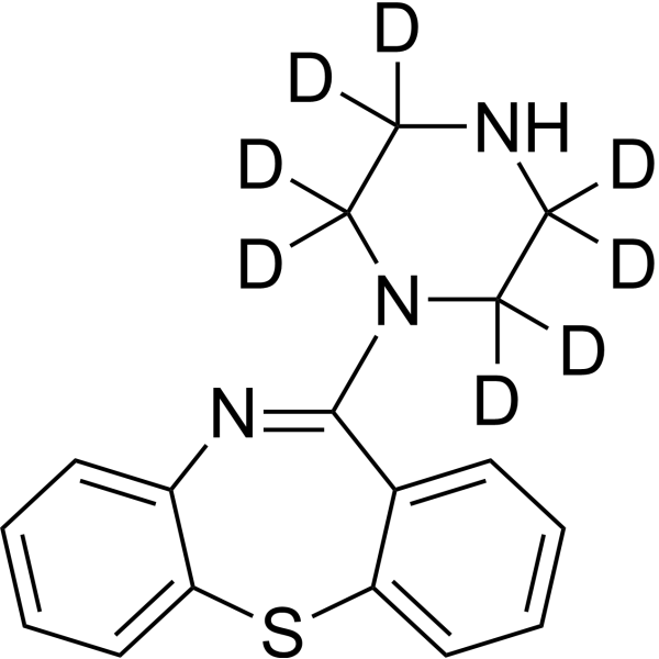 11-(Piperazin-<em>1</em>-yl)dibenzo[b,<em>f][1</em>,4]thiazepine-d8
