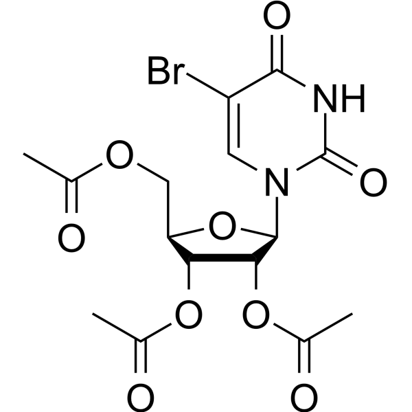 5-Bromo-2',3',5'-tri-O-acetyluridine Chemical Structure