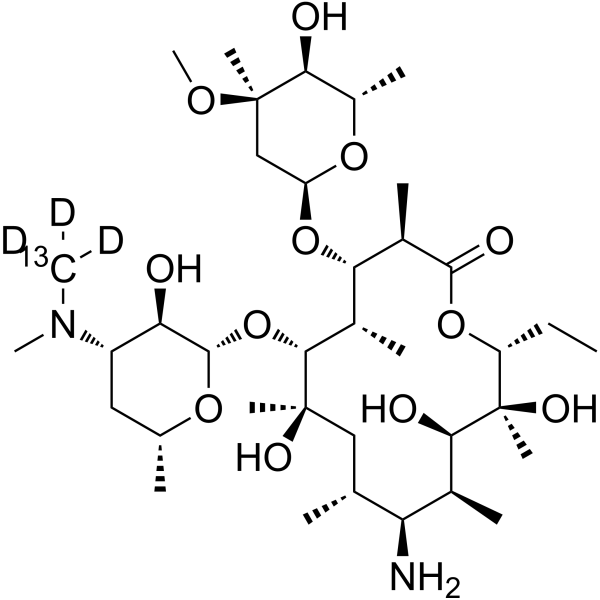 Erythromycylamine-<sup>13</sup>C,d<sub>3</sub> Chemical Structure