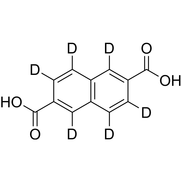 Naphthalene-2,6-dicarboxylic acid-d<sub>6</sub> Chemical Structure
