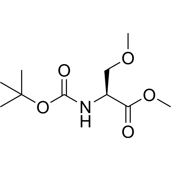 Methyl N-(tert-butoxycarbonyl)-O-methyl-L-serinate Chemical Structure