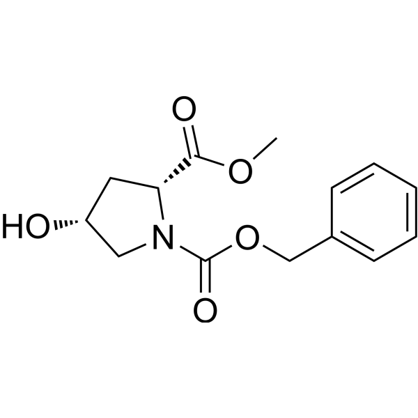 (4R)-1-Cbz-4-hydroxy-D-proline methyl ester Chemical Structure