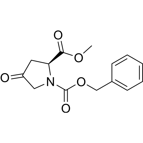 (S)-1-Benzyl 2-methyl 4-oxopyrrolidine-1,2-dicarboxylate Chemical Structure