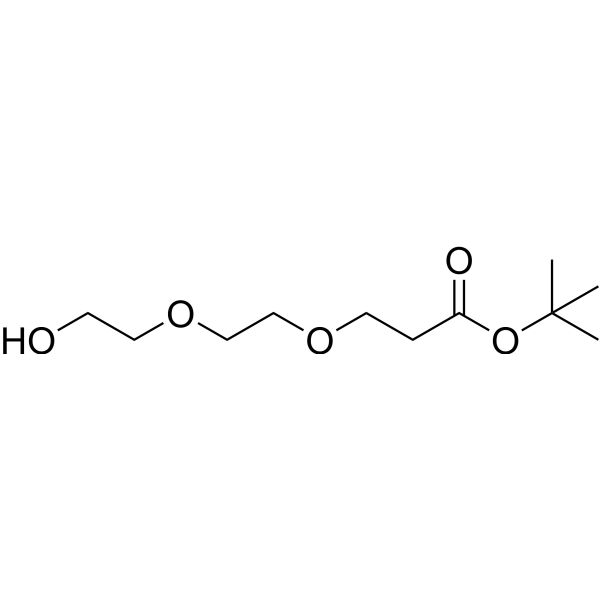 Hydroxy-PEG2-(CH2)2-Boc Chemical Structure