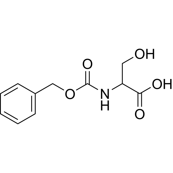 2-(((Benzyloxy)carbonyl)amino)-3-hydroxypropanoic acid Chemical Structure