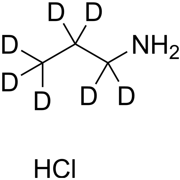 n-Propyl-amine-d<sub>7</sub> Hydrochloride Chemical Structure