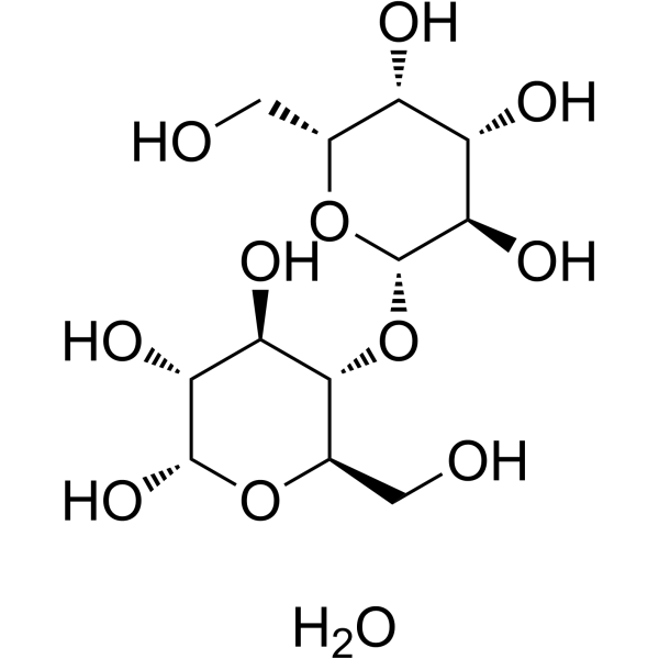 α-Lactose hydrate Chemical Structure