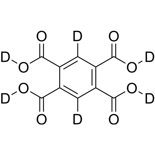 Benzene-1,2,4,5-tetracarboxylic acid-d<sub>6</sub> Chemical Structure