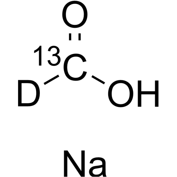 Sodium formate-<sup>13</sup>C,d<sub>1</sub> Chemical Structure