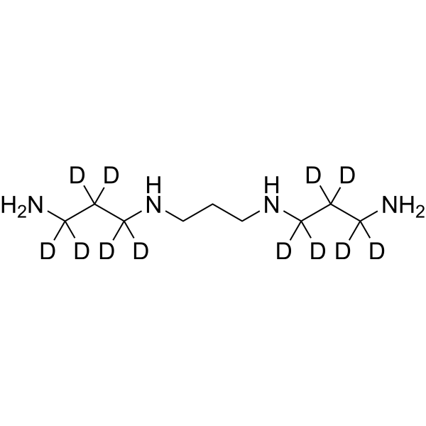 N1,N1'-(Propane-1,3-diyl)bis(propane-1,3-diamine)-d<sub>12</sub> Chemical Structure